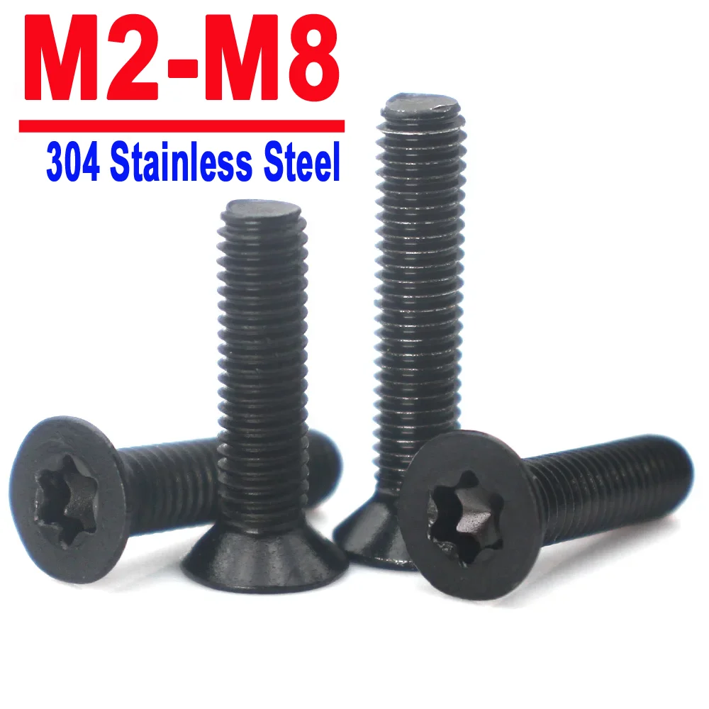 5/10/20/50pcs M2 M2.5 M3 M4 M5 M6 M8 Six-Lobe Torx Flat Head Screw A2-70 Black 304 Stainless Steel Countersunk Bolt GB2673 DIY
5/10/20/50pcs M2 M2.5 M3 M4 M5 M6 M8 Six-Lobe Torx Flat Head Screw A2-70 Black 304 Stainless Steel Countersunk Bolt GB2673 DIY