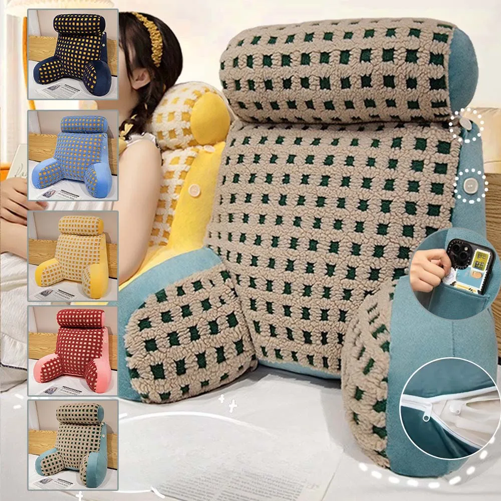 50x50cm 60x60cm Thickened Bedside Back Cushion Soft Pillow for Reading Lumbar Support for Sofa Beds Reading Plush Backrest Pad
50x50cm 60x60cm Thickened Bedside Back Cushion Soft Pillow for Reading Lumbar Support for Sofa Beds Reading Plush Backrest Pad