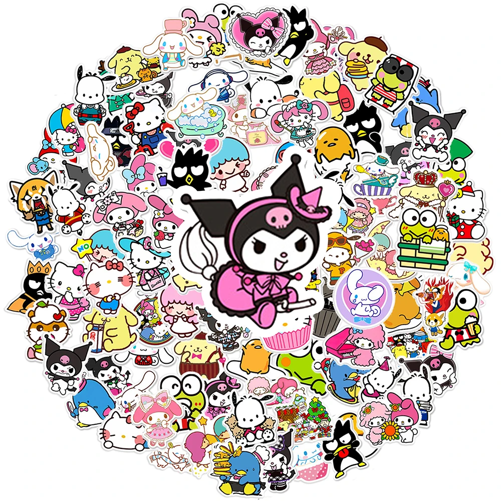 10/50/100pcs Cute Kawaii Hello Kittys Sanrio Stickers Mixed Waterproof Cinnamoroll My Melody Kuromi Stickers Kids Gift Decal Toy
10/50/100pcs Cute Kawaii Hello Kittys Sanrio Stickers Mixed Waterproof Cinnamoroll My Melody Kuromi Stickers Kids Gift Decal Toy