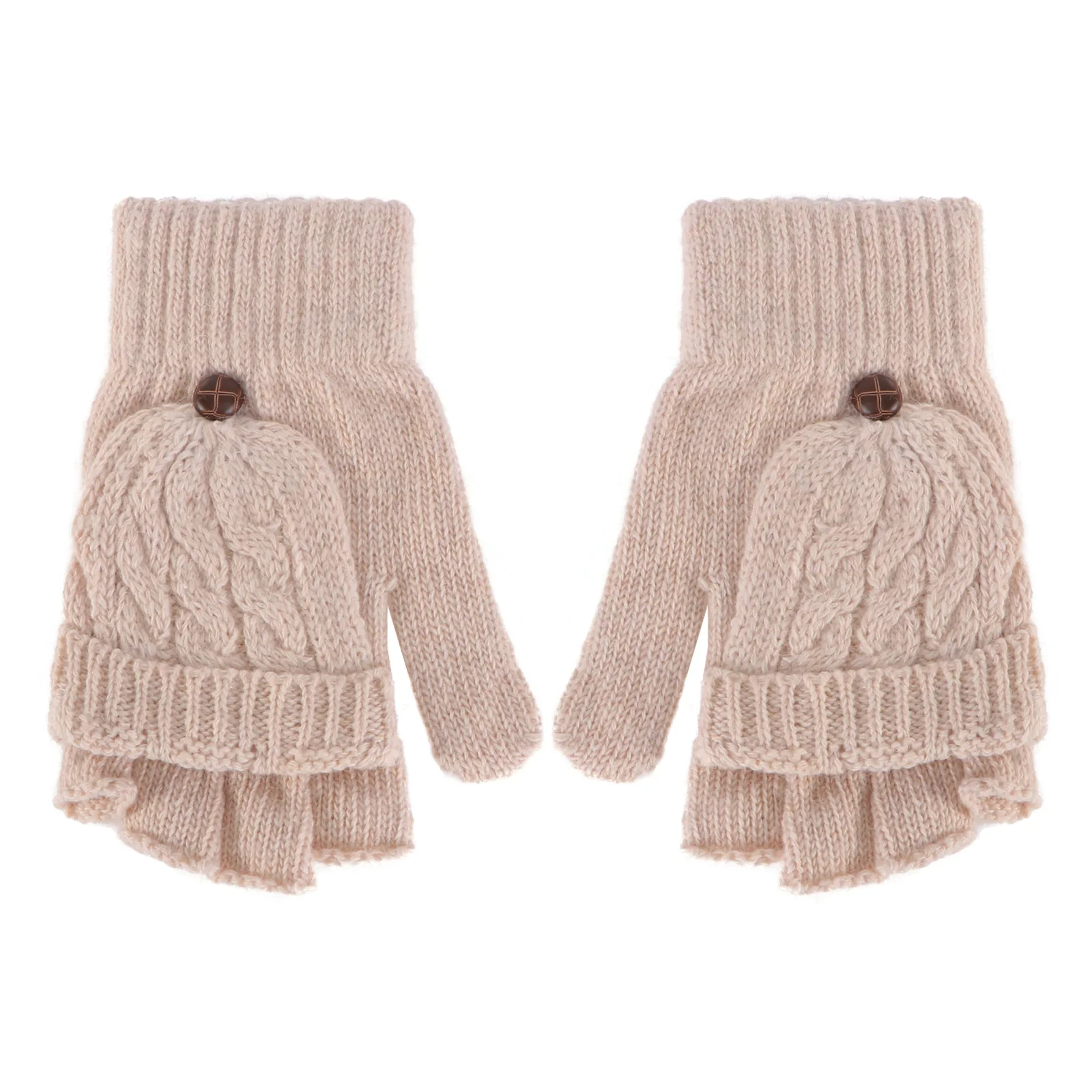 Warm Knitted Fingerless Gloves Beige Lightweight For Women Winter Outdoor Cycling Mitten Cover Hand Washable Semi Finger
Warm Knitted Fingerless Gloves Beige Lightweight For Women Winter Outdoor Cycling Mitten Cover Hand Washable Semi Finger
