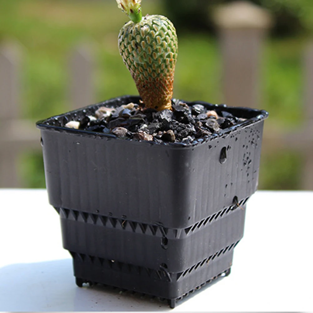 3 Pcs Root Control Flower Pots for Succulents Orchids with Drainage Holes Ventilation Slits Resin Material Indoor Gardening
3 Pcs Root Control Flower Pots for Succulents Orchids with Drainage Holes Ventilation Slits Resin Material Indoor Gardening