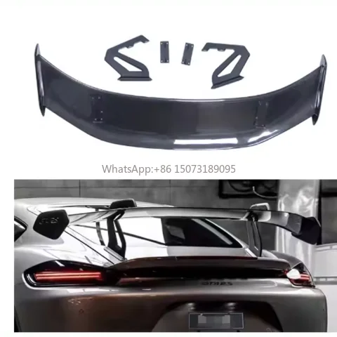 Dry Carbon Fiber Rear Spoiler for Porsche 718 Boxster GT4RS Rear Boot Trunk Spoiler
Dry Carbon Fiber Rear Spoiler for Porsche 718 Boxster GT4RS Rear Boot Trunk Spoiler