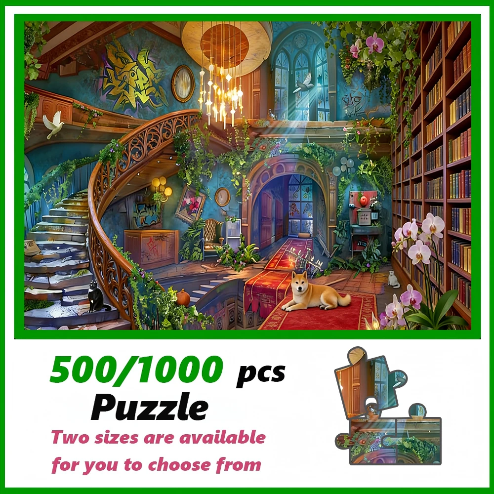 A high-quality 500/1000-piece puzzle, perfect for adults, is a fun family game that helps relieve stress and is great for birthd
A high-quality 500/1000-piece puzzle, perfect for adults, is a fun family game that helps relieve stress and is great for birthd