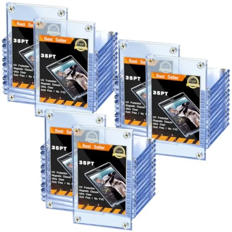 Pieces Trading Card Protector Baseball Screw Card Holder 35 Pt Acrylic Clear Display Protector for Baseball Football Sports Tra
Pieces Trading Card Protector Baseball Screw Card Holder 35 Pt Acrylic Clear Display Protector for Baseball Football Sports Tra