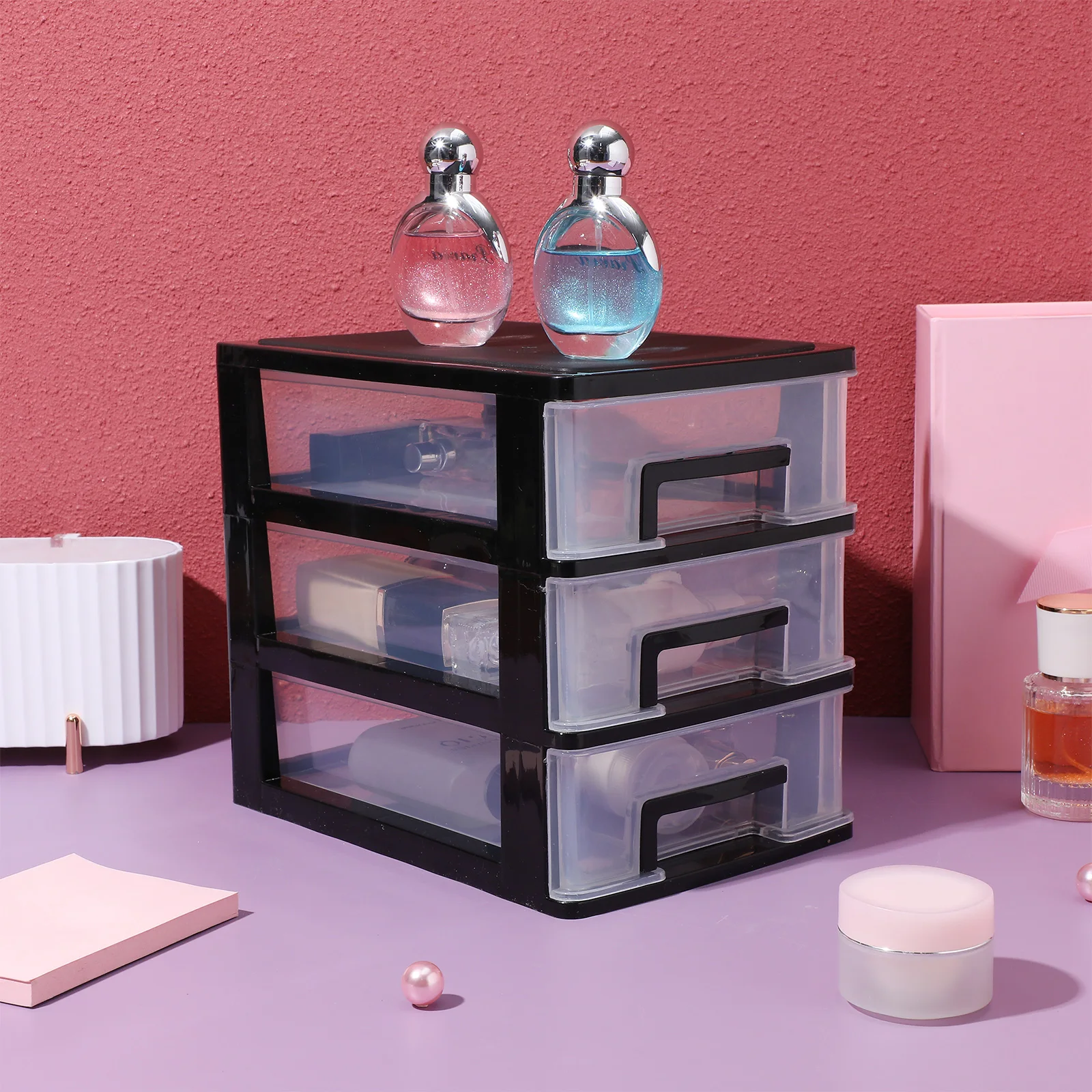 3 Layers Transparent Plastic Desktop Storage Box Cosmetics Organizer Holder Makeup Brush Sundries Drawer Type Pp Material Black
3 Layers Transparent Plastic Desktop Storage Box Cosmetics Organizer Holder Makeup Brush Sundries Drawer Type Pp Material Black