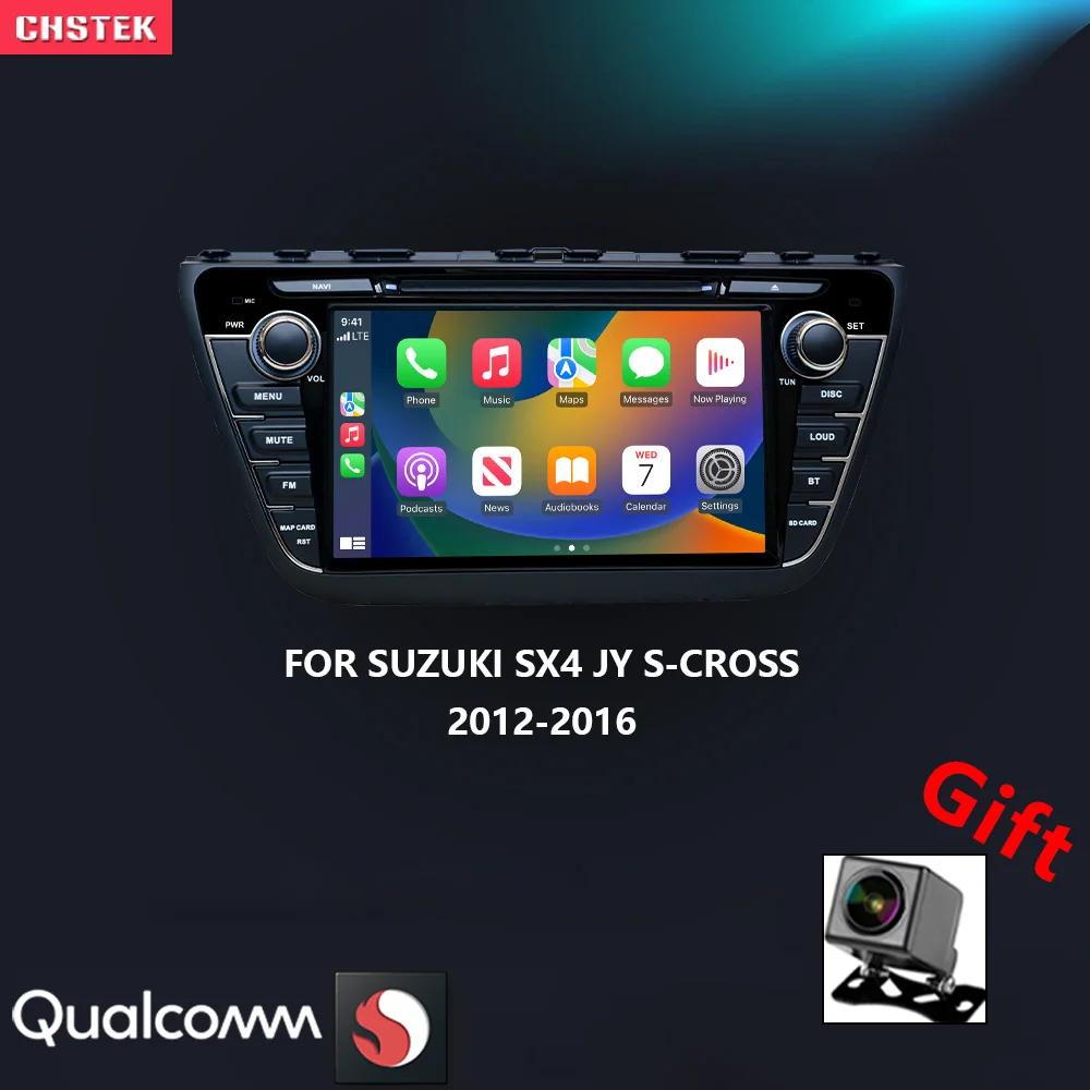CHSTEK Car Radio Carplay For Suzuki SX4 JY S-Cross 2012-2016 Android 13 Multimedia Player Navigation Bluetooth WIFI 4G Autoradio
CHSTEK Car Radio Carplay For Suzuki SX4 JY S-Cross 2012-2016 Android 13 Multimedia Player Navigation Bluetooth WIFI 4G Autoradio