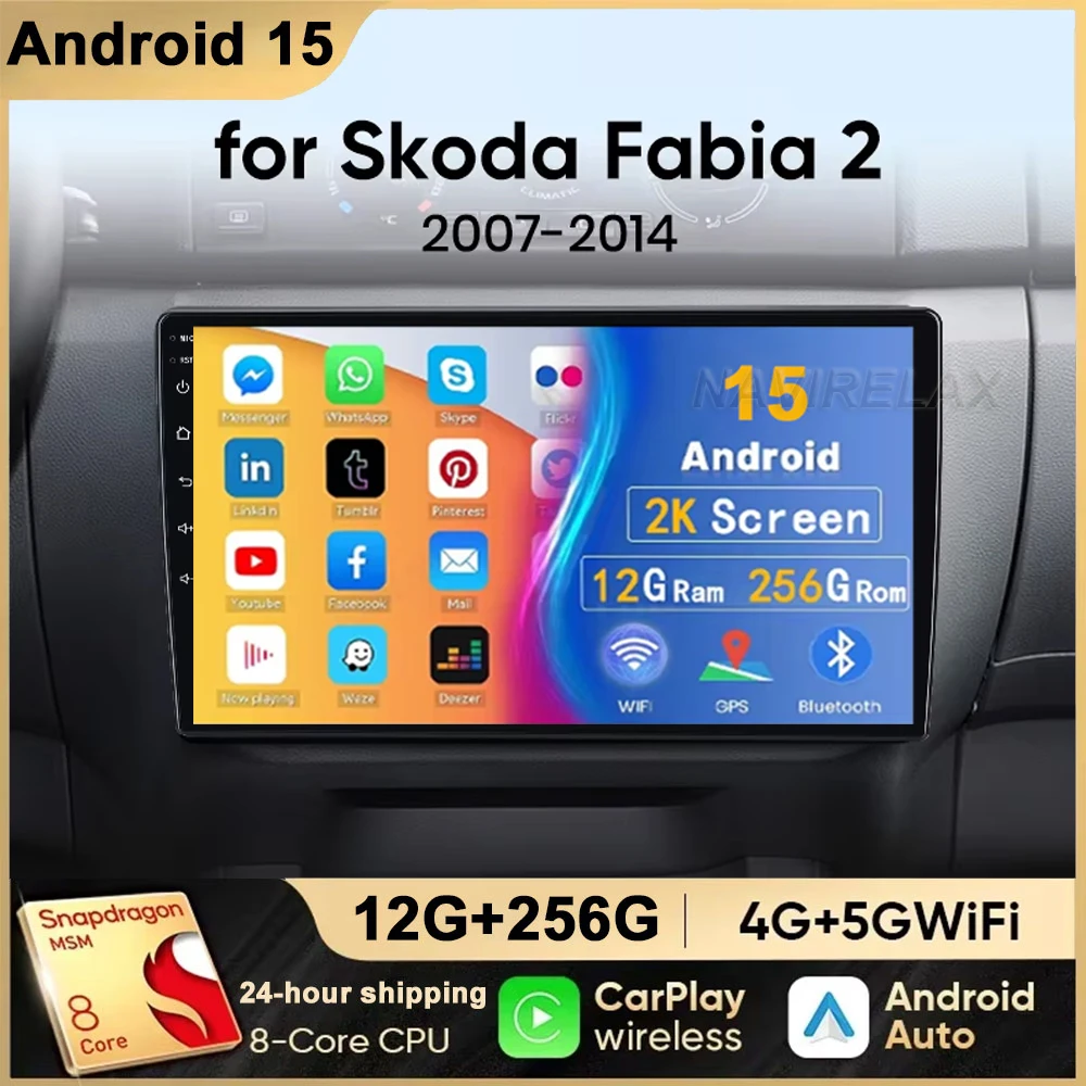 Android 15 для Skoda Fabia 2 2007-2014 Автомобильный радиоприемник Мультимедийная навигация GPS 4G WIFI Carplay Android Автоплеер Carplay QLED 360
Android 15 для Skoda Fabia 2 2007-2014 Автомобильный радиоприемник Мультимедийная навигация GPS 4G WIFI Carplay Android Автоплеер Carplay QLED 360