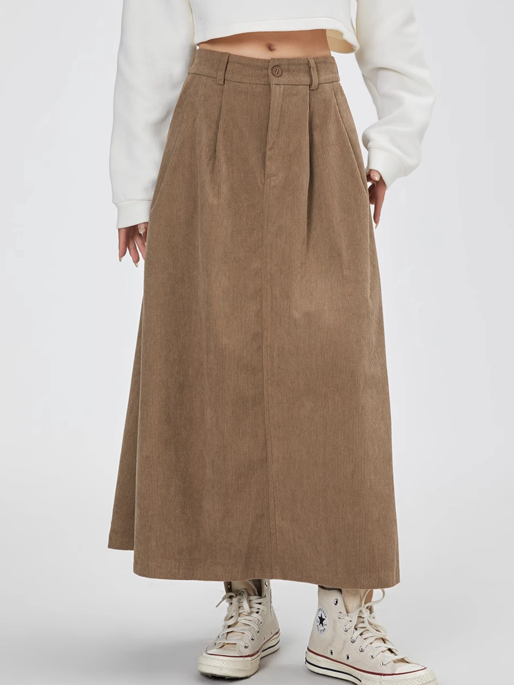 plus Size 300 Pou Women's Khaki Woolen A-Line Skirt High Waist Commute Korean Sle And Pear ape Casual Autumn Winter
plus Size 300 Pou Women's Khaki Woolen A-Line Skirt High Waist Commute Korean Sle And Pear ape Casual Autumn Winter