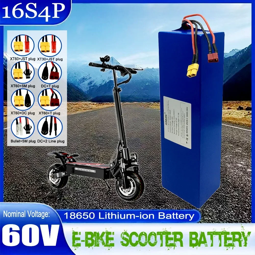 60V 15000mAH 16s4p Lithium Battery Pack is suitable for replacement of high capacity mountain bike battery electric scooter
60V 15000mAH 16s4p Lithium Battery Pack is suitable for replacement of high capacity mountain bike battery electric scooter
