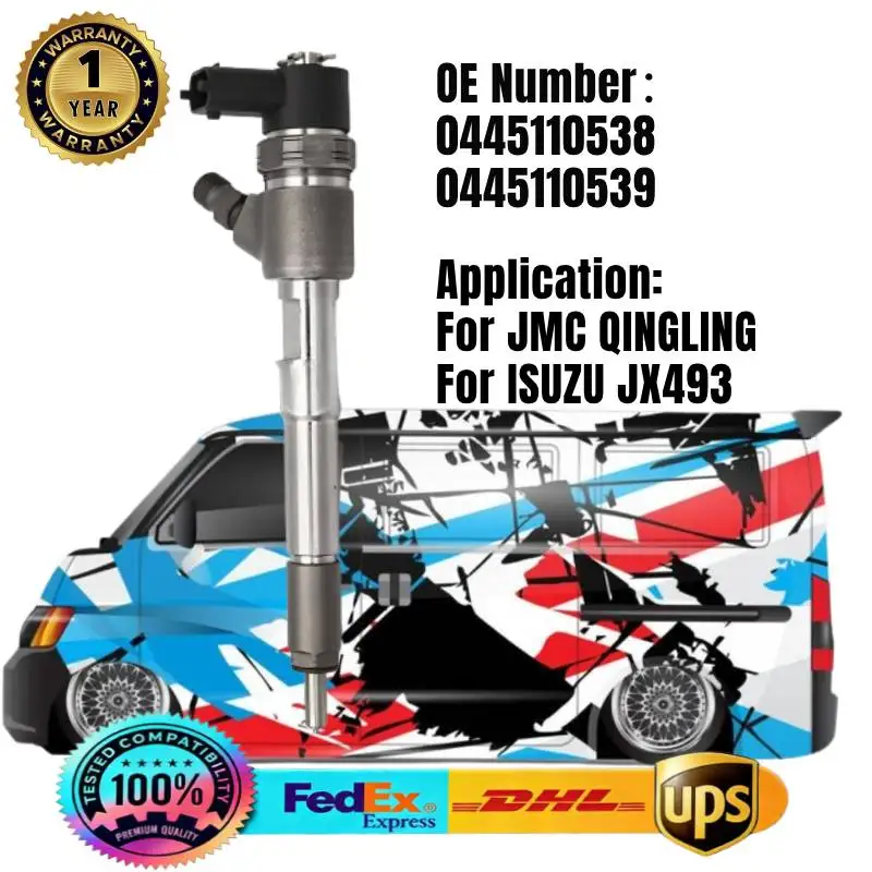 0445110538 0445110539 Common Rail Fuel Injector for JMC QINGLING ISUZU JX493
0445110538 0445110539 Common Rail Fuel Injector for JMC QINGLING ISUZU JX493