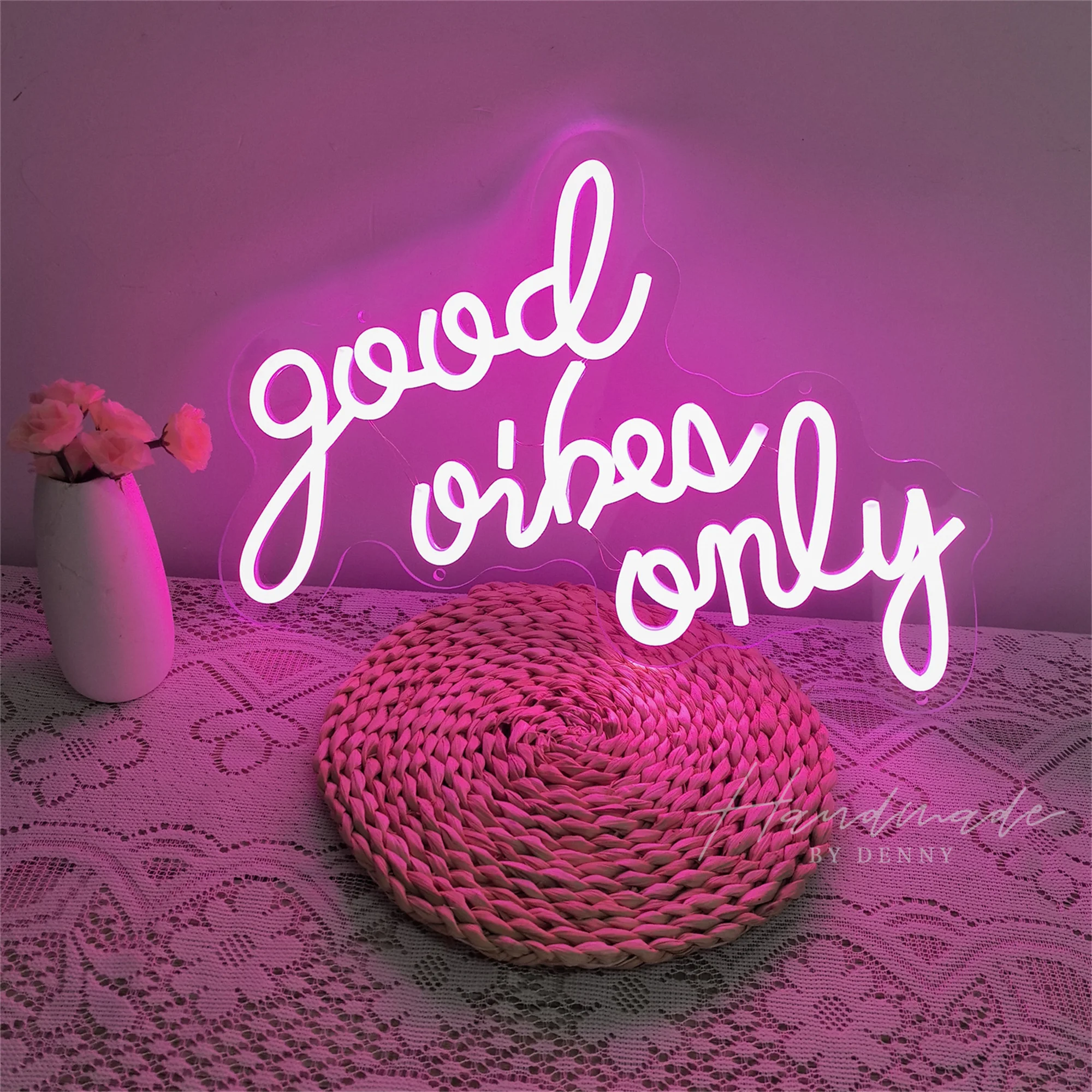 Good Vibes Only Neon Sign, USB Powered, for Wall Decor LED Neon sign for Bedroom Bar Hotel Party and Wedding Wall Decor
Good Vibes Only Neon Sign, USB Powered, for Wall Decor LED Neon sign for Bedroom Bar Hotel Party and Wedding Wall Decor