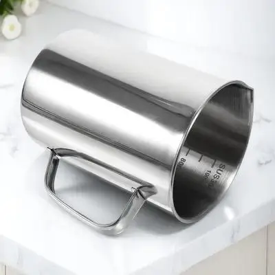 Lab Stainless Steel 1000ml Measuring Cup Smooth Burr Free Rust Proof Beaker for Chemistry School Scientific Experiments
Lab Stainless Steel 1000ml Measuring Cup Smooth Burr Free Rust Proof Beaker for Chemistry School Scientific Experiments
