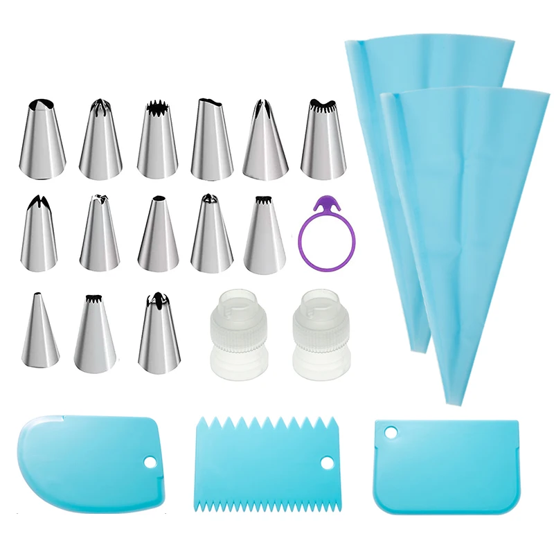 Silicone Icing Piping Cream Pastry Bag Stainless Steel Cake Nozzle DIY Cake Decorating Tips Fondant Pastry Cake Tools Sets
Silicone Icing Piping Cream Pastry Bag Stainless Steel Cake Nozzle DIY Cake Decorating Tips Fondant Pastry Cake Tools Sets