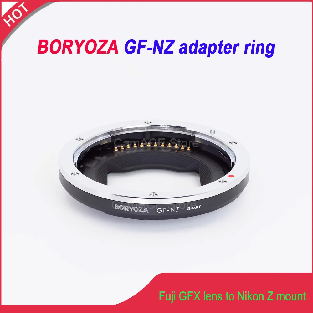 BORYOZA GF-NZ Electronic AF Adapter Convert Fuji GFX Lenses to Nikon Z Mount, Auto-Focus & Full Compatibility with Z Cameras
BORYOZA GF-NZ Electronic AF Adapter Convert Fuji GFX Lenses to Nikon Z Mount, Auto-Focus & Full Compatibility with Z Cameras