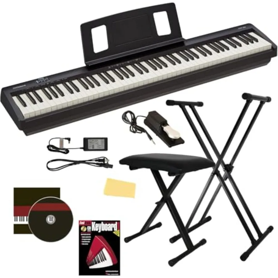 FP-10 88-Key Digital Piano in Black with Adjustable Stand Bench Sustain Pedal Instructional Book Online Lessons Instructional D
FP-10 88-Key Digital Piano in Black with Adjustable Stand Bench Sustain Pedal Instructional Book Online Lessons Instructional D