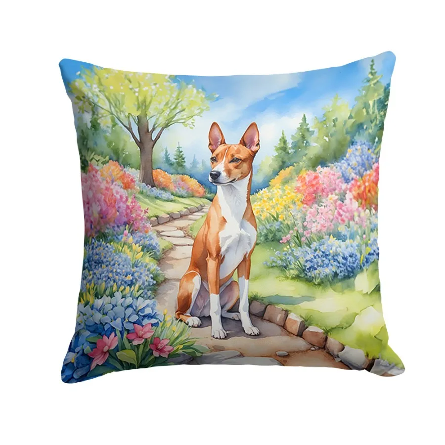 Подушка Basenji Spring Garden, которую можно стирать в машине, внутренняя и наружная подушка для дивана-кровати или патио 18Hx18W
Подушка Basenji Spring Garden, которую можно стирать в машине, внутренняя и наружная подушка для дивана-кровати или патио 18Hx18W