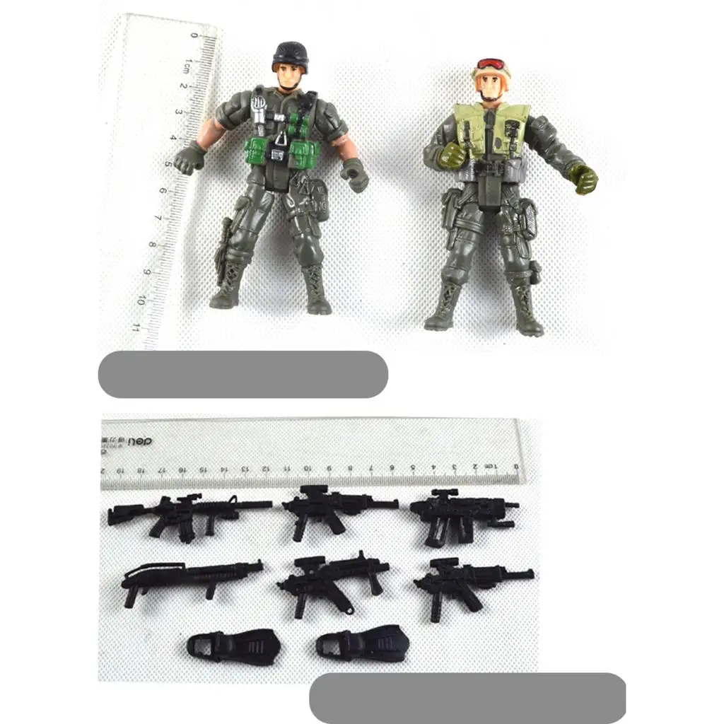 Plastic Soldier Playset 6 Pack Army Men Jointed Figures Miniature Model for Kids Toys Gift Collections
Plastic Soldier Playset 6 Pack Army Men Jointed Figures Miniature Model for Kids Toys Gift Collections