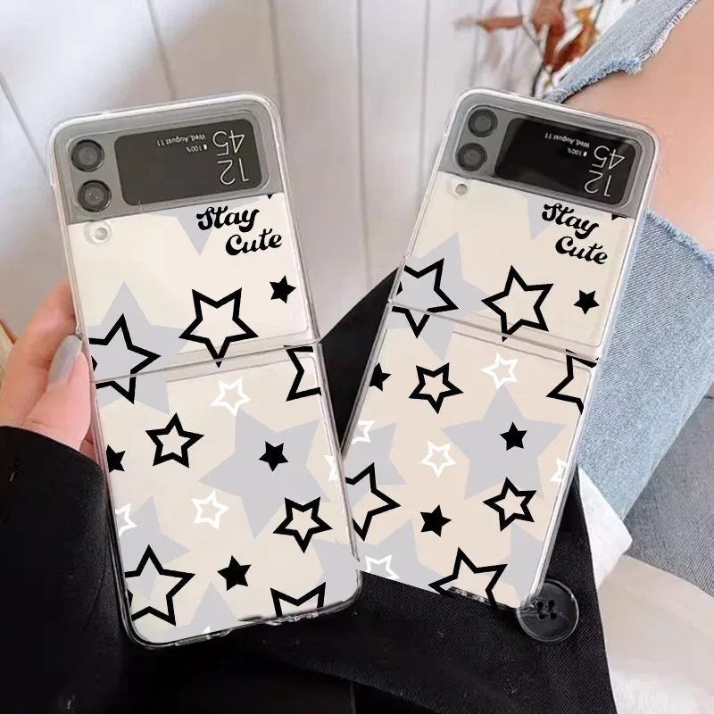 Cute Star Phone Case for Samsung Galaxy Z Flip 6 ZFlip 5 5G Hard Transaprent Cover for Samsung ZFlip 4 Z Flip 3 7 Kawaii Shell
Cute Star Phone Case for Samsung Galaxy Z Flip 6 ZFlip 5 5G Hard Transaprent Cover for Samsung ZFlip 4 Z Flip 3 7 Kawaii Shell