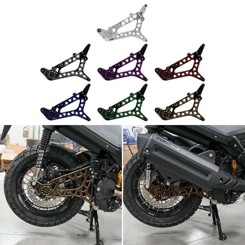 Motorcycle CNC Aluminum Rear Wheel Swingarm For Zontes 368G/E/K/D/M 350D/E V2 2025-2026
Motorcycle CNC Aluminum Rear Wheel Swingarm For Zontes 368G/E/K/D/M 350D/E V2 2025-2026