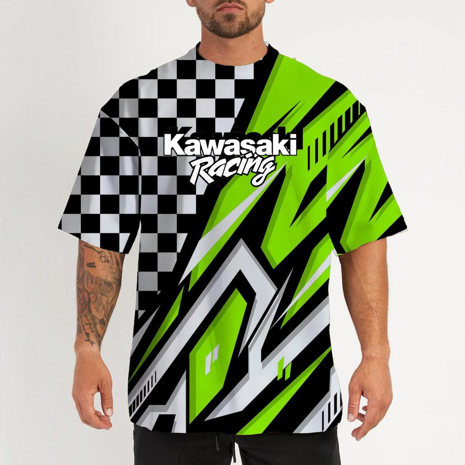 Kawasaki Men's T-shirt Men's Racing T-shirt 3D Printed Fashion Short Sleeve Fashion Men's T-shirt Kawasaki Men Cool Clothing
Kawasaki Men's T-shirt Men's Racing T-shirt 3D Printed Fashion Short Sleeve Fashion Men's T-shirt Kawasaki Men Cool Clothing