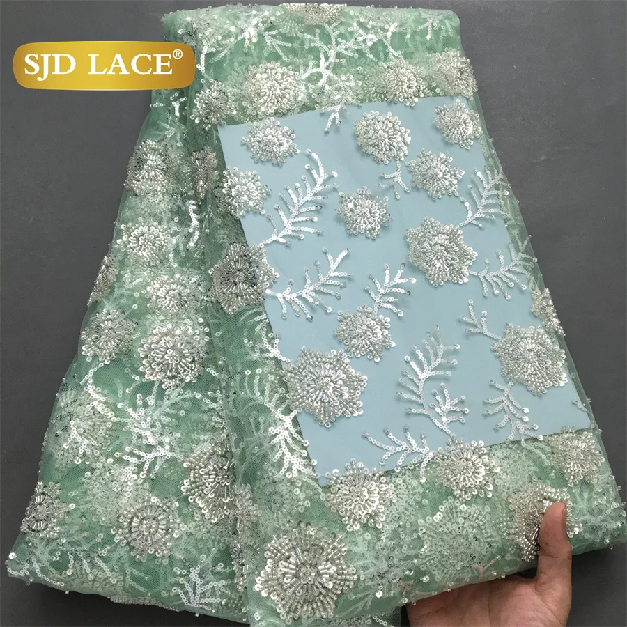 SJD LACE African Net Lace Fabric with Beads 2024 High Quality 5 Yards Nigerian Tulle Net Lace for Woman Wedding Party Dress 4075
SJD LACE African Net Lace Fabric with Beads 2024 High Quality 5 Yards Nigerian Tulle Net Lace for Woman Wedding Party Dress 4075