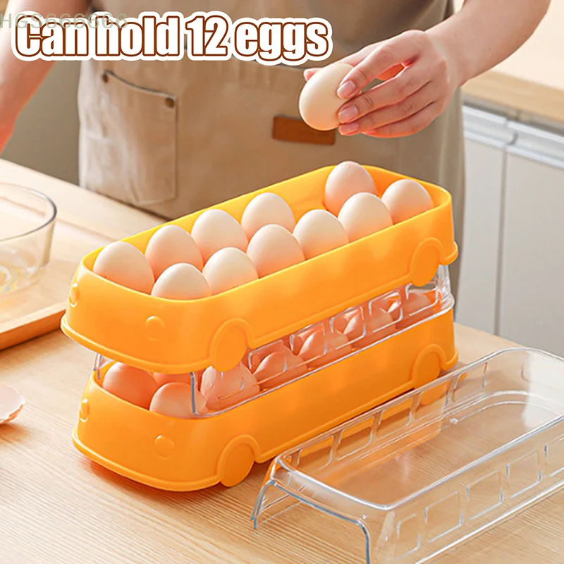 Creative Bus Shape Egg Storage Rack Refrigerator Egg Storage Box Egg Basket Container Organizer Large Capacity KitchenContainer
Creative Bus Shape Egg Storage Rack Refrigerator Egg Storage Box Egg Basket Container Organizer Large Capacity KitchenContainer
