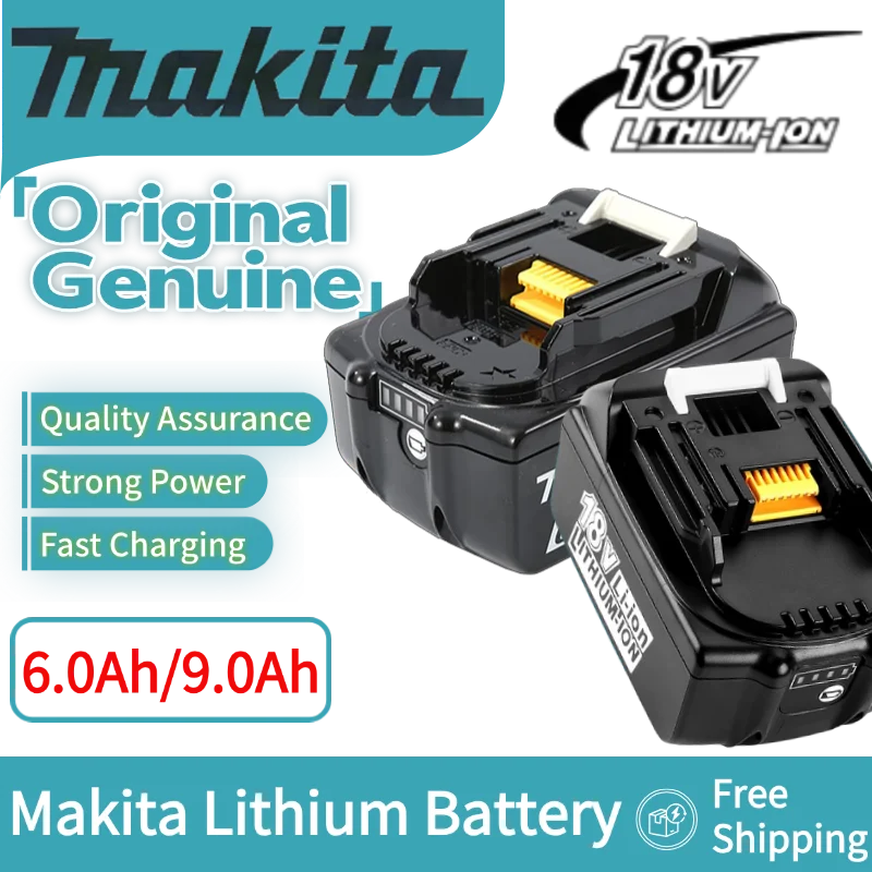 18 В Makita 6 Ач 9 Ач литиевая батарея мощная батарея 100% оригинальная оригинальная батарея для электроинструмента 9000 мАч
18 В Makita 6 Ач 9 Ач литиевая батарея мощная батарея 100% оригинальная оригинальная батарея для электроинструмента 9000 мАч