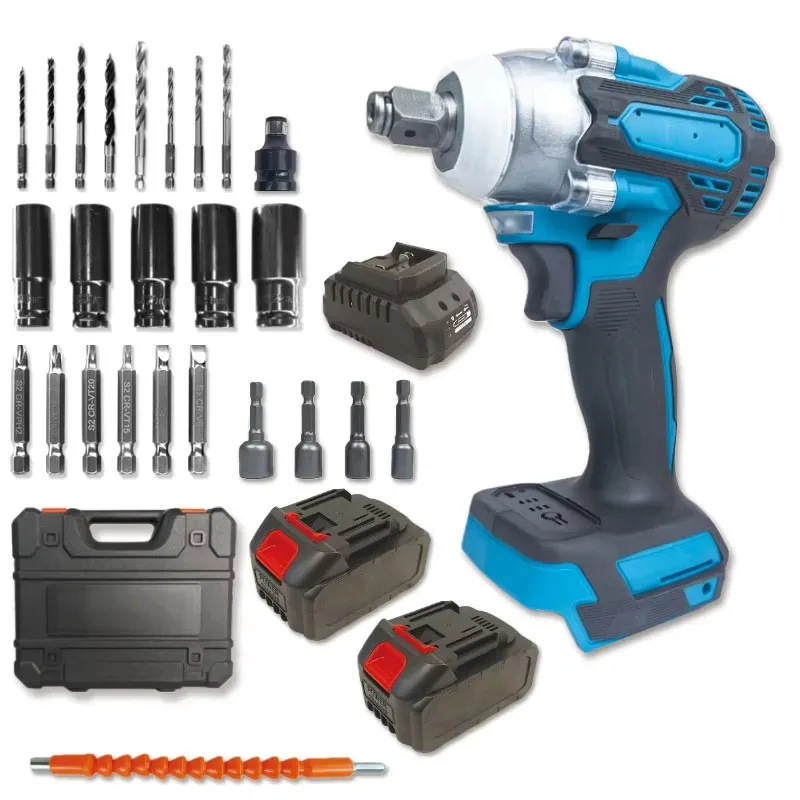 18V 21V 20V Brushless Cordless Torque Wrench 300N.m Max Torque Li-ion Battery Industrial DIY Power Tool
18V 21V 20V Brushless Cordless Torque Wrench 300N.m Max Torque Li-ion Battery Industrial DIY Power Tool