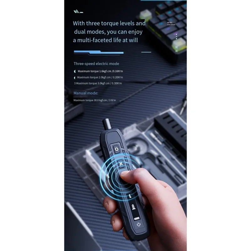 A25I-JAKEMY JM-8193 24V Cordless Electric Screwdriver Set(1 Set)- Compact For Electronics Repair Kit
A25I-JAKEMY JM-8193 24V Cordless Electric Screwdriver Set(1 Set)- Compact For Electronics Repair Kit