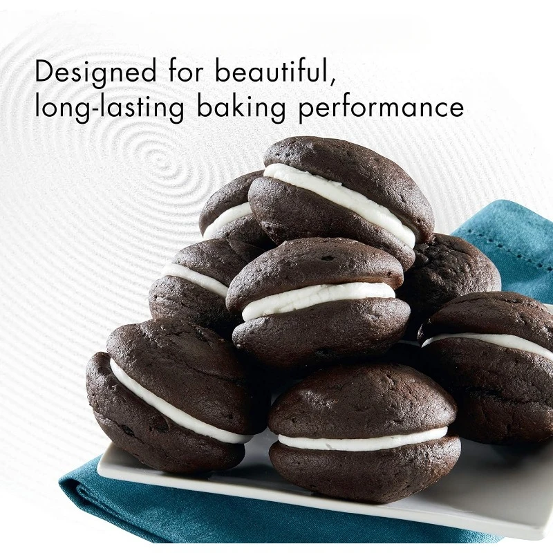 Nonstick Bakeware, Nonstick Cookie Sheet/Baking Sheet - 11 Inch x 17 Inch, Dark Gray (Pack of 2)
Nonstick Bakeware, Nonstick Cookie Sheet/Baking Sheet - 11 Inch x 17 Inch, Dark Gray (Pack of 2)