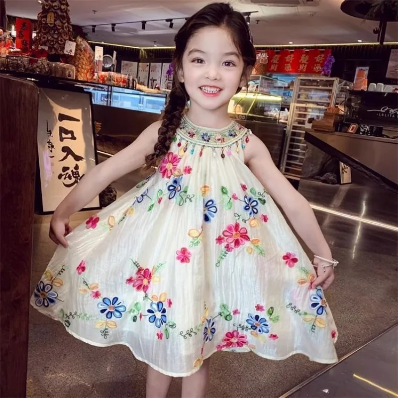 Humor Bear Kids Dresses for Girls Summer Casual Embroidered Halter-neck Dress Children's Clothes Girl Clothes 2 6 8 10 Years Old
Humor Bear Kids Dresses for Girls Summer Casual Embroidered Halter-neck Dress Children's Clothes Girl Clothes 2 6 8 10 Years Old