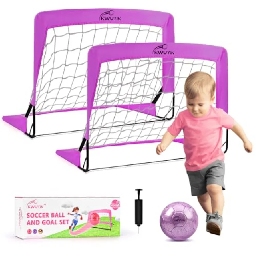 4Pcs Soccer Goals Set 2Pcs Soccer Nets 2x1.5ft 1Pcs Ball 1Pcs Pump Indoor Soccer Nets for with Size 2 Toddler Soccer Ball Folda
4Pcs Soccer Goals Set 2Pcs Soccer Nets 2x1.5ft 1Pcs Ball 1Pcs Pump Indoor Soccer Nets for with Size 2 Toddler Soccer Ball Folda