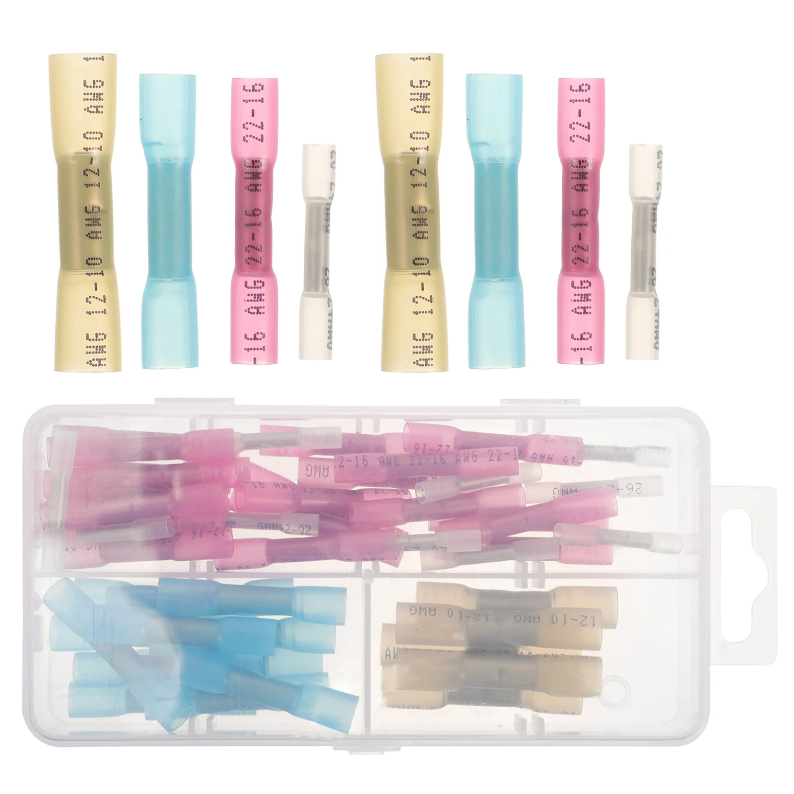 50pcs Butt Wire Connectors Heat Shrink Electrical Wire Connectors Automotive Terminals electrical connectors kit
50pcs Butt Wire Connectors Heat Shrink Electrical Wire Connectors Automotive Terminals electrical connectors kit