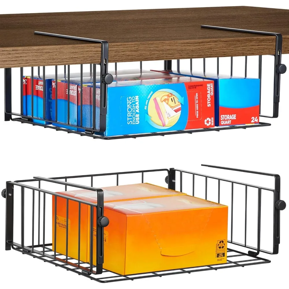 2 Pack Hanging Under Shelf Storage Basket,Adjustable Under Cabinet Add-on Storage Racks Slide-in Baskets Organizer for Laundry R
2 Pack Hanging Under Shelf Storage Basket,Adjustable Under Cabinet Add-on Storage Racks Slide-in Baskets Organizer for Laundry R