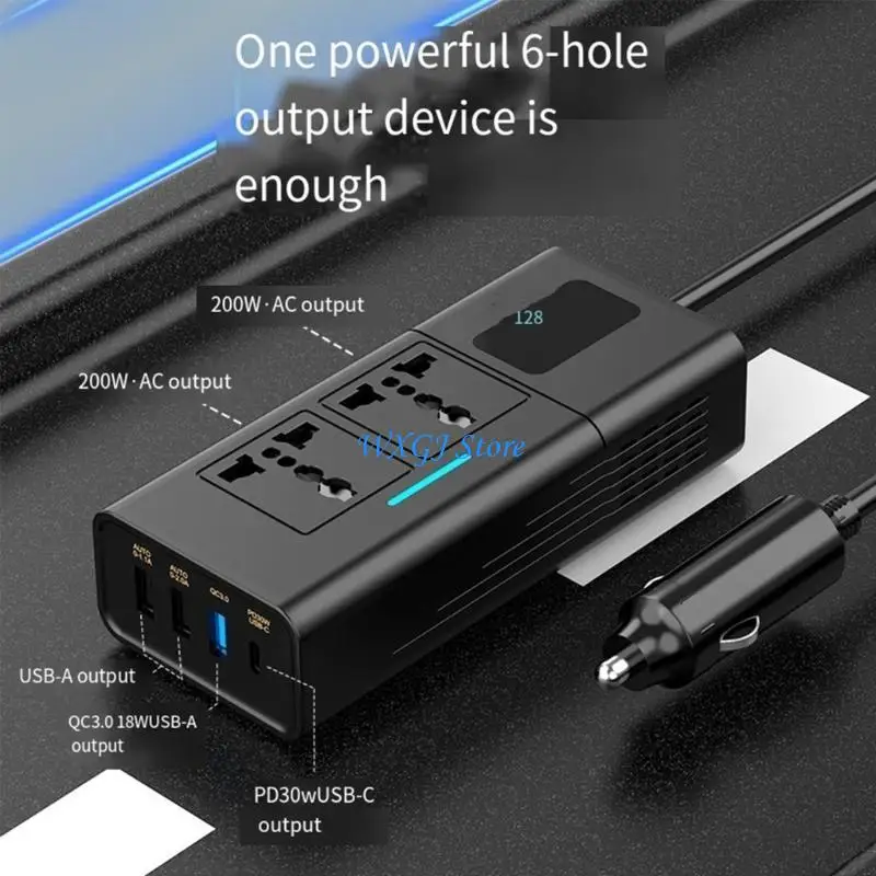 37JE 300W Car Power Inverter 12V to 220V l USB Car Adapter Converter Auto Chargers
37JE 300W Car Power Inverter 12V to 220V l USB Car Adapter Converter Auto Chargers