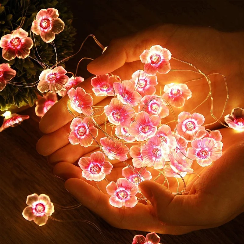 LED String Lights Pink Cherry Blossom String Lights 2M20 Lights For Indoor Courtyard Shape Holiday Decoration
LED String Lights Pink Cherry Blossom String Lights 2M20 Lights For Indoor Courtyard Shape Holiday Decoration