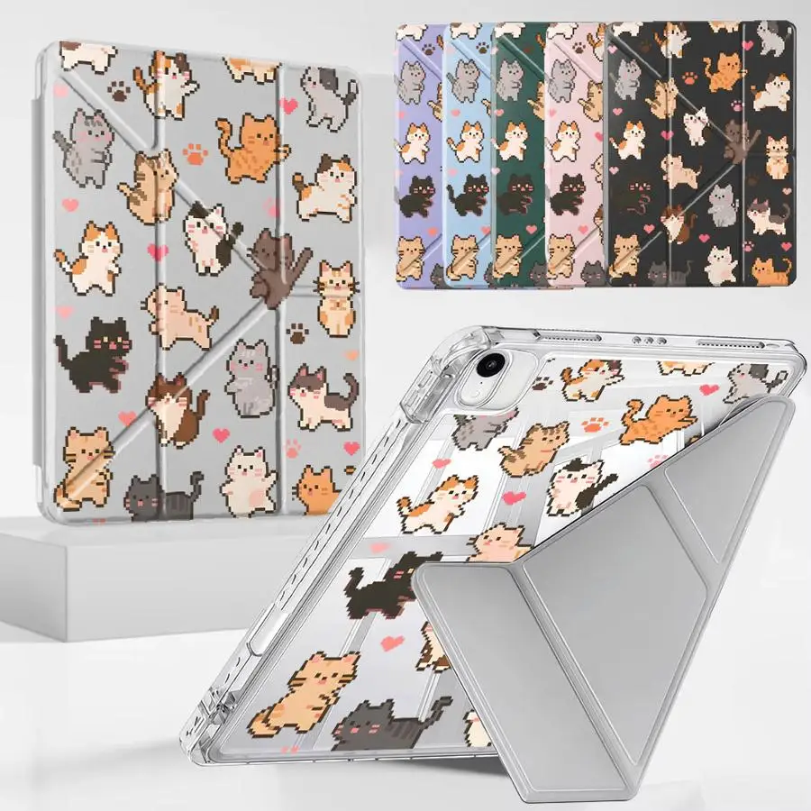 Чехол для планшета с милым котиком для iPad Pro 11-го, 10-го, 9-го, 8-го, 7-го поколений, 12.9 дюймов, Air 4, 5, M3, M2, M4, 11 дюймов, Pro 2025, Mini 6, 7, с держателем, Y-образный складной чехол
Чехол для планшета с милым котиком для iPad Pro 11-го, 10-го, 9-го, 8-го, 7-го поколений, 12.9 дюймов, Air 4, 5, M3, M2, M4, 11 дюймов, Pro 2025, Mini 6, 7, с держателем, Y-образный складной чехол