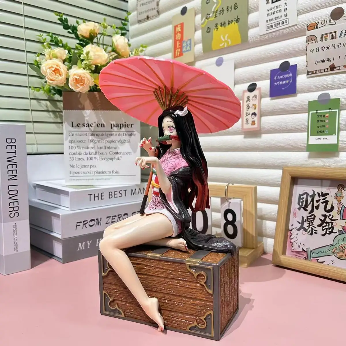 30cm Anime Demon Slayer Kamado Nezuko hold an umbrella sitting posture Action Figure PVC Model Toys Desk Decor Collectible Gifts
30cm Anime Demon Slayer Kamado Nezuko hold an umbrella sitting posture Action Figure PVC Model Toys Desk Decor Collectible Gifts