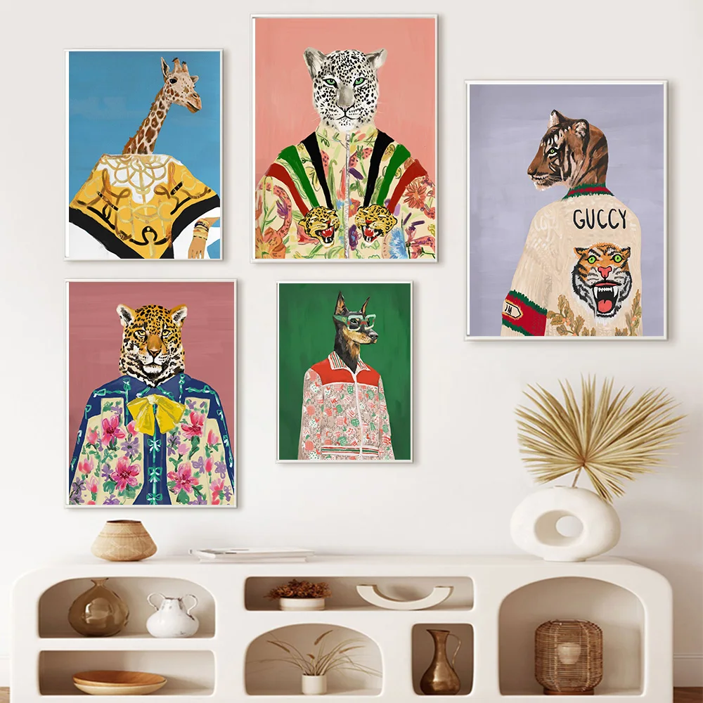 Luxury Fashion Doberman Canvas Painting Funny Dog Leopard Tiger Wall Art Poster Print Nordic Pictures for Living Room Home Decor
Luxury Fashion Doberman Canvas Painting Funny Dog Leopard Tiger Wall Art Poster Print Nordic Pictures for Living Room Home Decor