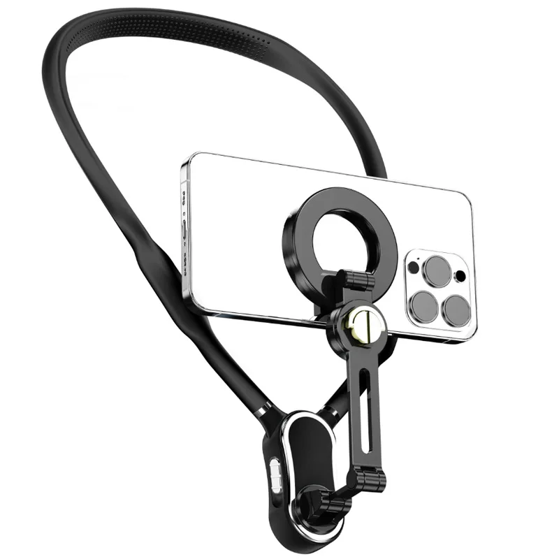 Mobile phone magnetic neck bracket quick dismantling first viewing angle shooting shock absorption, lazy bracket
Mobile phone magnetic neck bracket quick dismantling first viewing angle shooting shock absorption, lazy bracket