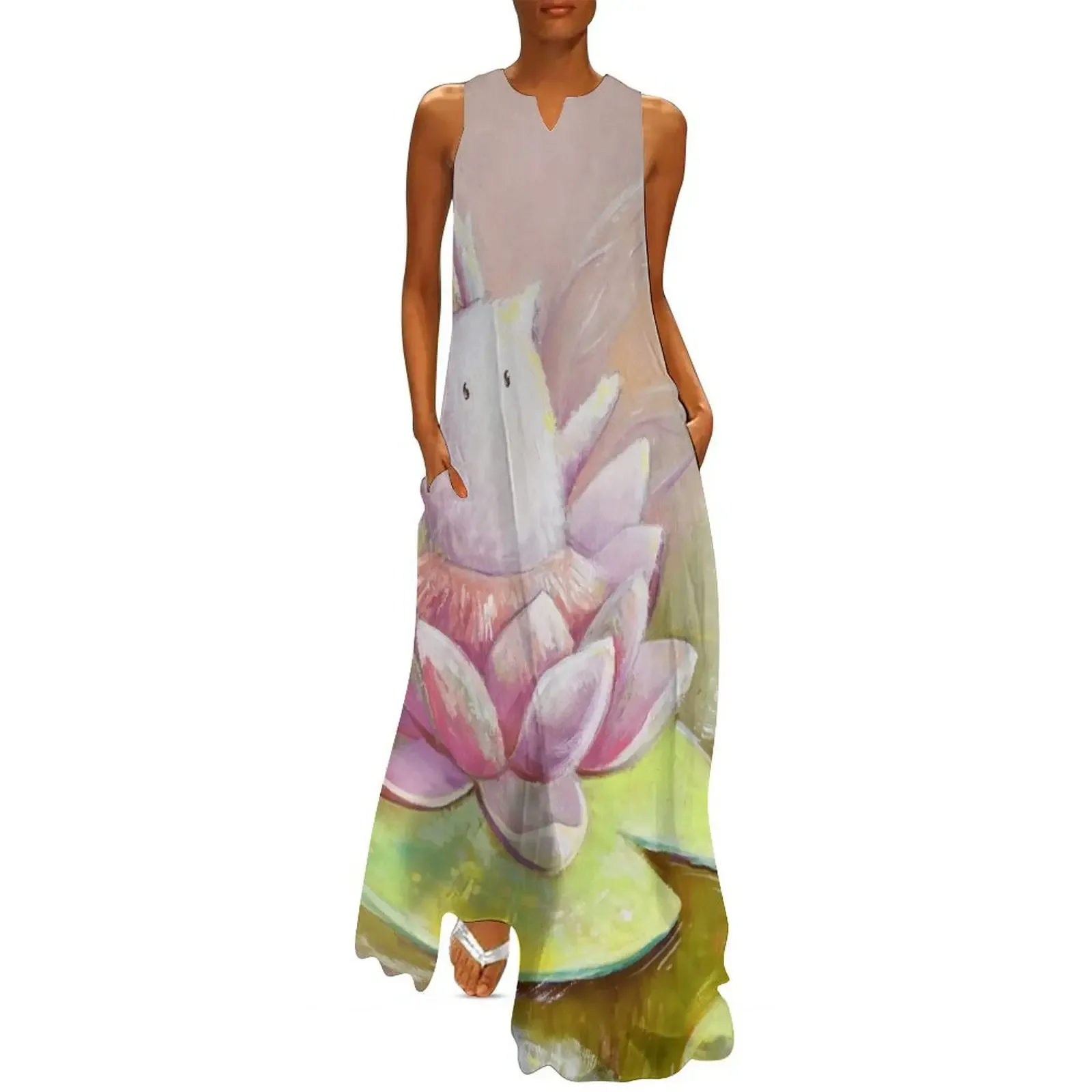 Princess Water lLily Long Dress Women's dresses wedding dresses for parties prom dress womans clothing Dress
Princess Water lLily Long Dress Women's dresses wedding dresses for parties prom dress womans clothing Dress