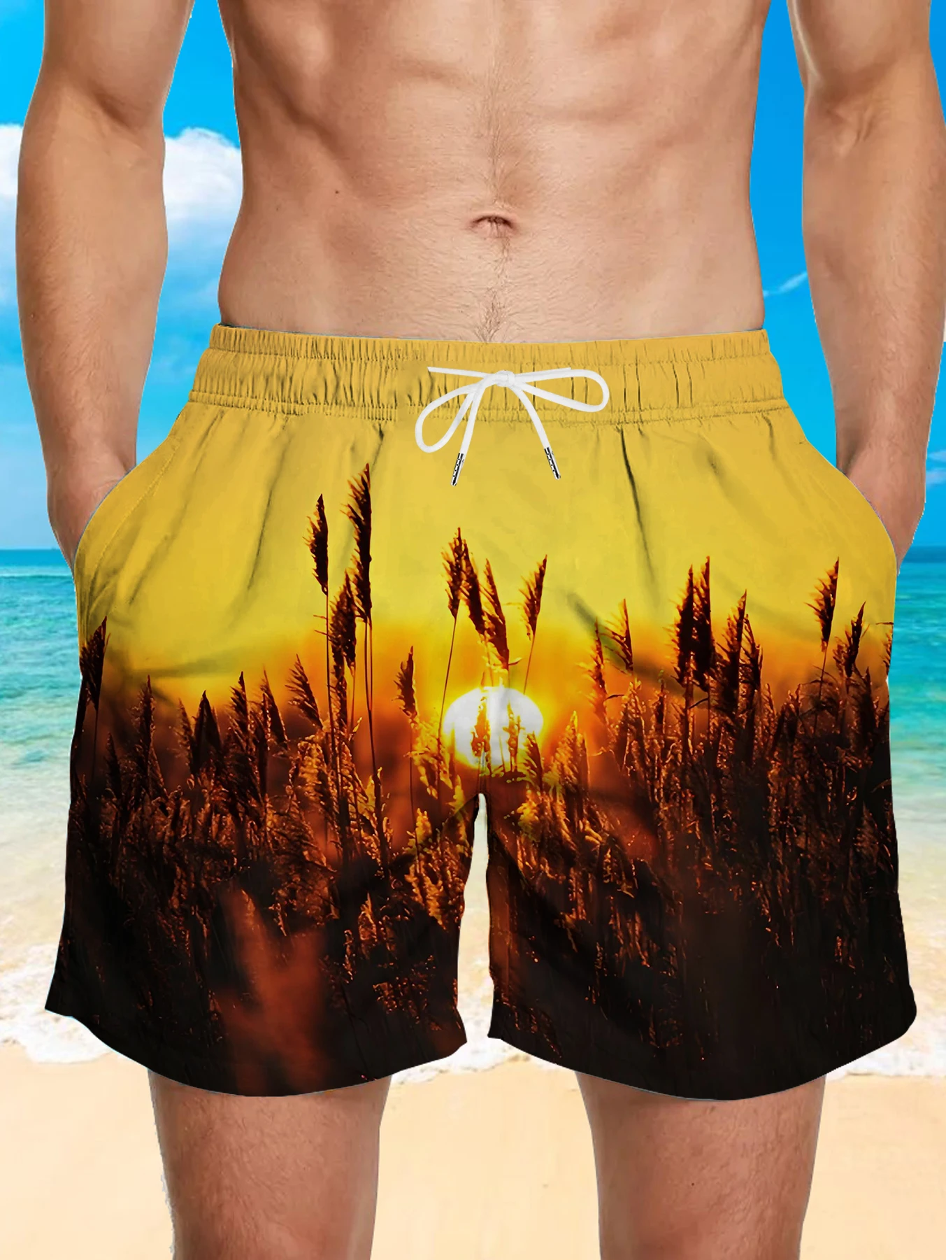 Trendy All Over Digital Print Shorts Men Light Quick Dry Polyester Beach Bottoms
Trendy All Over Digital Print Shorts Men Light Quick Dry Polyester Beach Bottoms