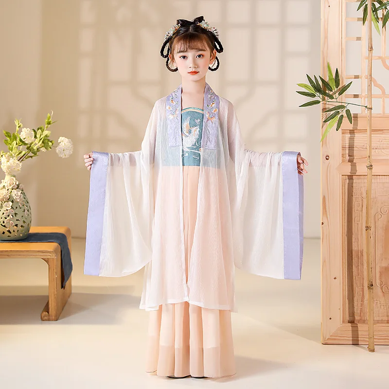 Autumn New Chinese Style Embroidery Hanfu Two Piece Suit Girl Fluffy Princess Skirt Party Evening Performance Vestido Costume
Autumn New Chinese Style Embroidery Hanfu Two Piece Suit Girl Fluffy Princess Skirt Party Evening Performance Vestido Costume