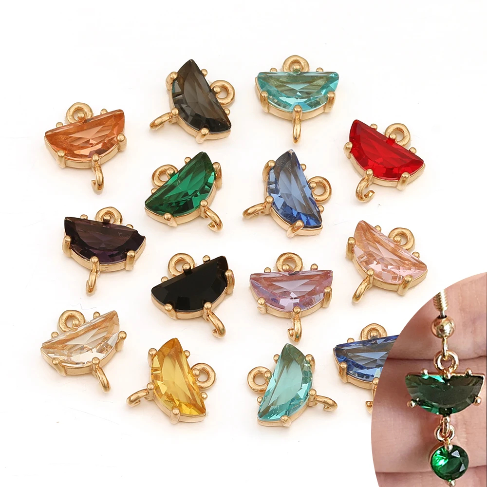Cordial Design 100Pcs 10*11MM Earring Accessories/Crystal Connectors/DIY Part/Hand Made/Semicircle/Jewelry Findings & Components
Cordial Design 100Pcs 10*11MM Earring Accessories/Crystal Connectors/DIY Part/Hand Made/Semicircle/Jewelry Findings & Components