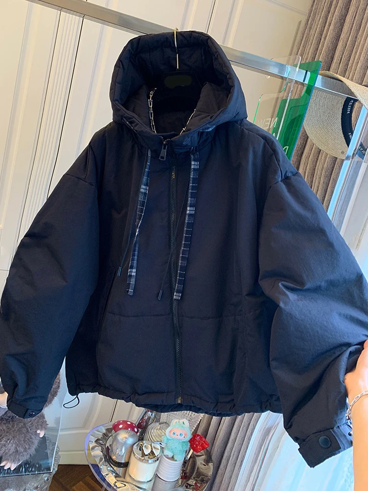 Модная повседневная хлопковая куртка для женщин: свободный крой, укороченная, осенне-зимняя, с капюшоном, утепленная верхняя одежда
Модная повседневная хлопковая куртка для женщин: свободный крой, укороченная, осенне-зимняя, с капюшоном, утепленная верхняя одежда