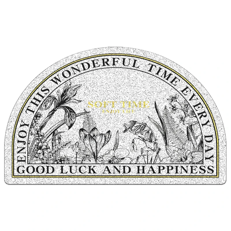 Полукруглый дверной напольный коврик с шелковым кольцом входит домашний дверной коврик, що растирает почву, вставляет дверь, нескользящий и грязеотталкивающий.
Полукруглый дверной напольный коврик с шелковым кольцом входит домашний дверной коврик, що растирает почву, вставляет дверь, нескользящий и грязеотталкивающий.