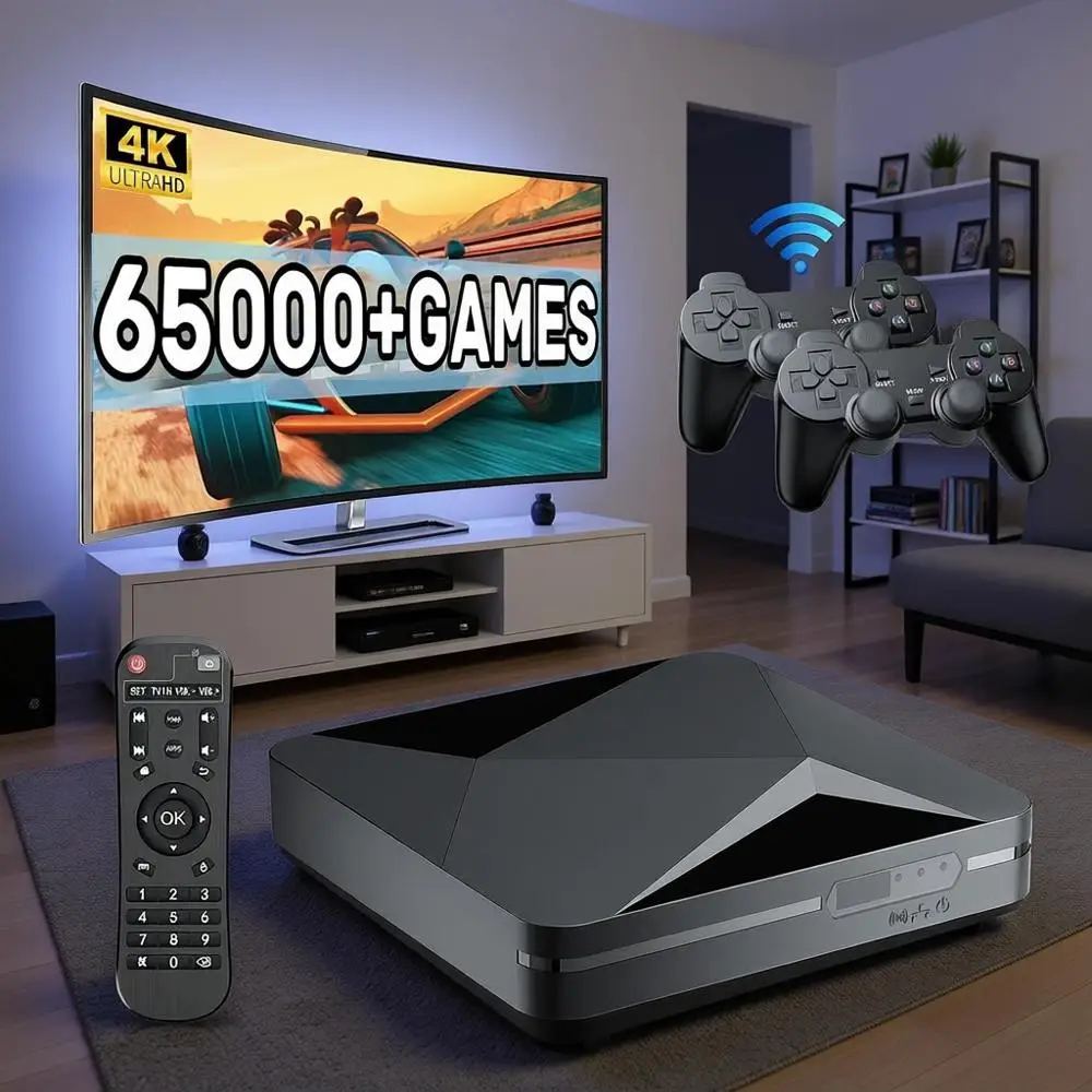 Игровая приставка XMSJKinhank Super Ole X2 Pro Retro Game Ole с более чем 65000 играми, видеоигры EmuELEC 4.6 и Android 9.0 в одном устройстве, совместимость с более чем 70 эмуляторами.
Игровая приставка XMSJKinhank Super Ole X2 Pro Retro Game Ole с более чем 65000 играми, видеоигры EmuELEC 4.6 и Android 9.0 в одном устройстве, совместимость с более чем 70 эмуляторами.