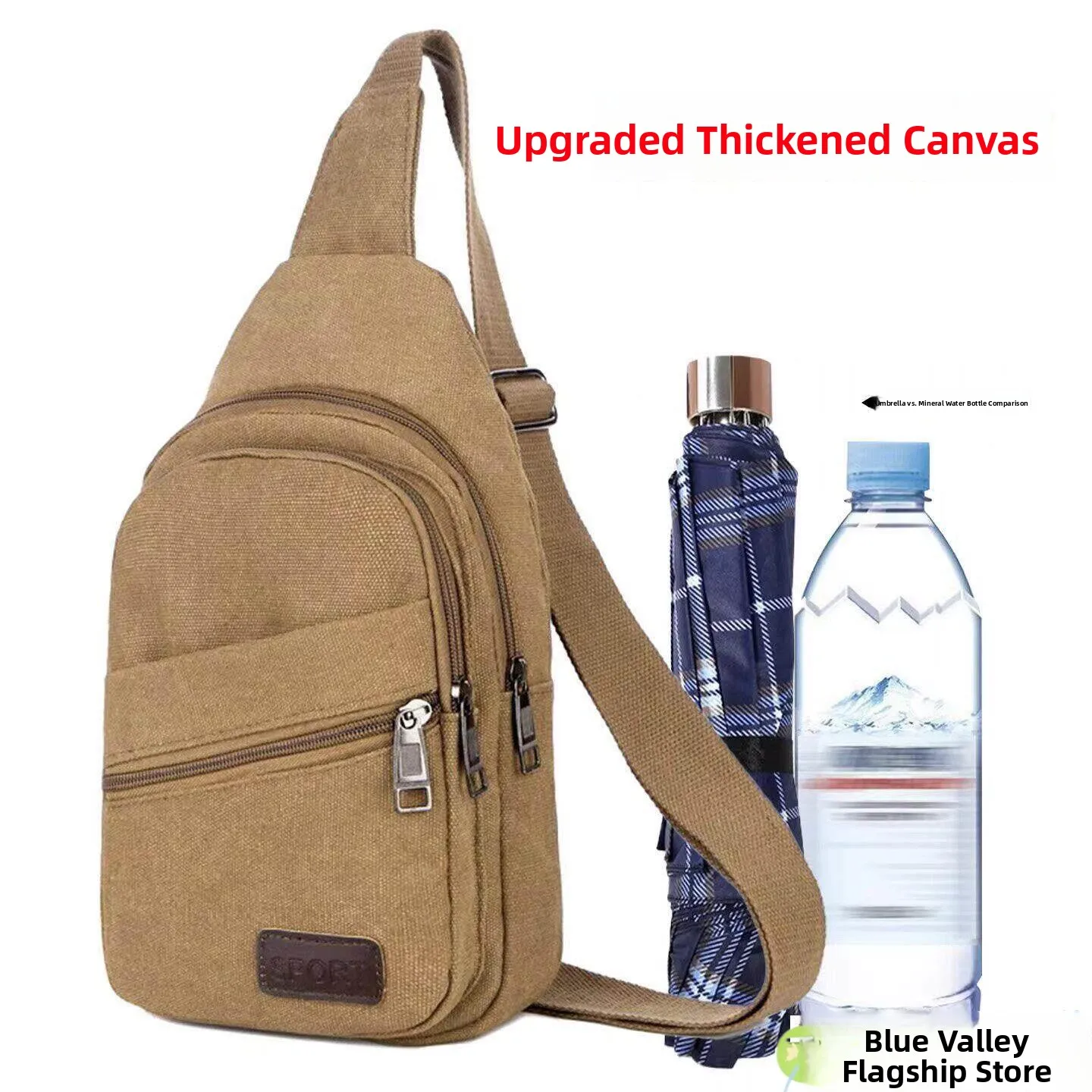 Large Capacity Casual Canvas Crossbody Bag for Men Travel Chest Bag Leisure Sports Single Shoulder Bag Male Model
Large Capacity Casual Canvas Crossbody Bag for Men Travel Chest Bag Leisure Sports Single Shoulder Bag Male Model