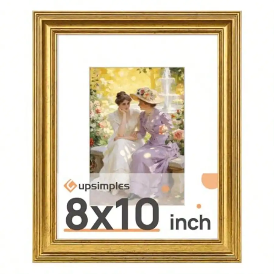 Vintage 8x10 Picture Frame Antique Gold Frames Display 5x7 With Mat Or 8 X 10 Without For Wall Or Tabletop Decor 1pack
Vintage 8x10 Picture Frame Antique Gold Frames Display 5x7 With Mat Or 8 X 10 Without For Wall Or Tabletop Decor 1pack