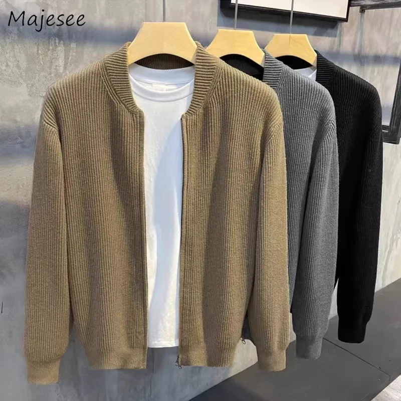 Cardigans Men Autumn New Korean Fashion Zipper Outwear Hombre Knitting Long Sleeve Sweaters All-match Ulzzang Knitwear Chic Ins
Cardigans Men Autumn New Korean Fashion Zipper Outwear Hombre Knitting Long Sleeve Sweaters All-match Ulzzang Knitwear Chic Ins